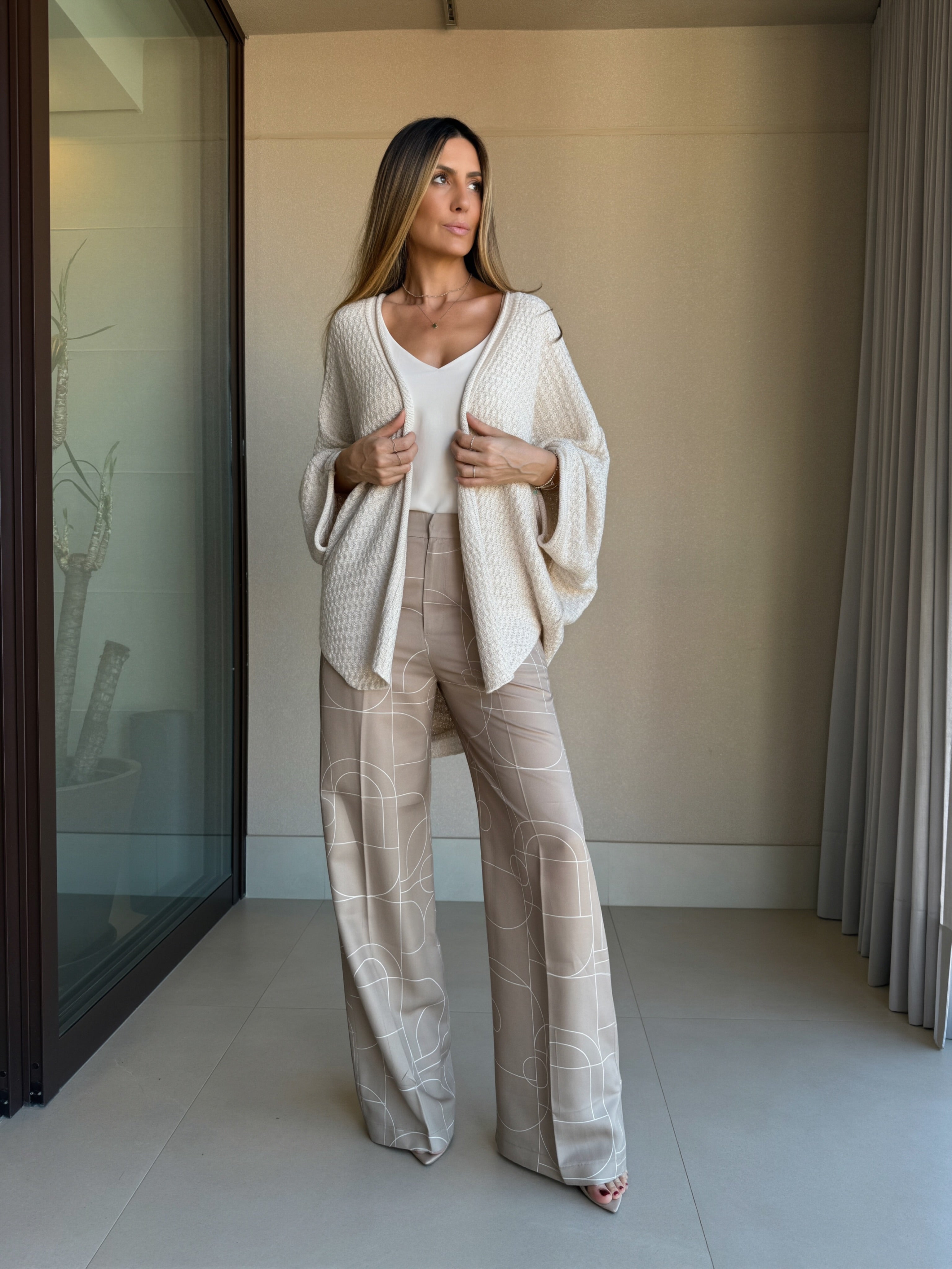 Calça estampada Minimal