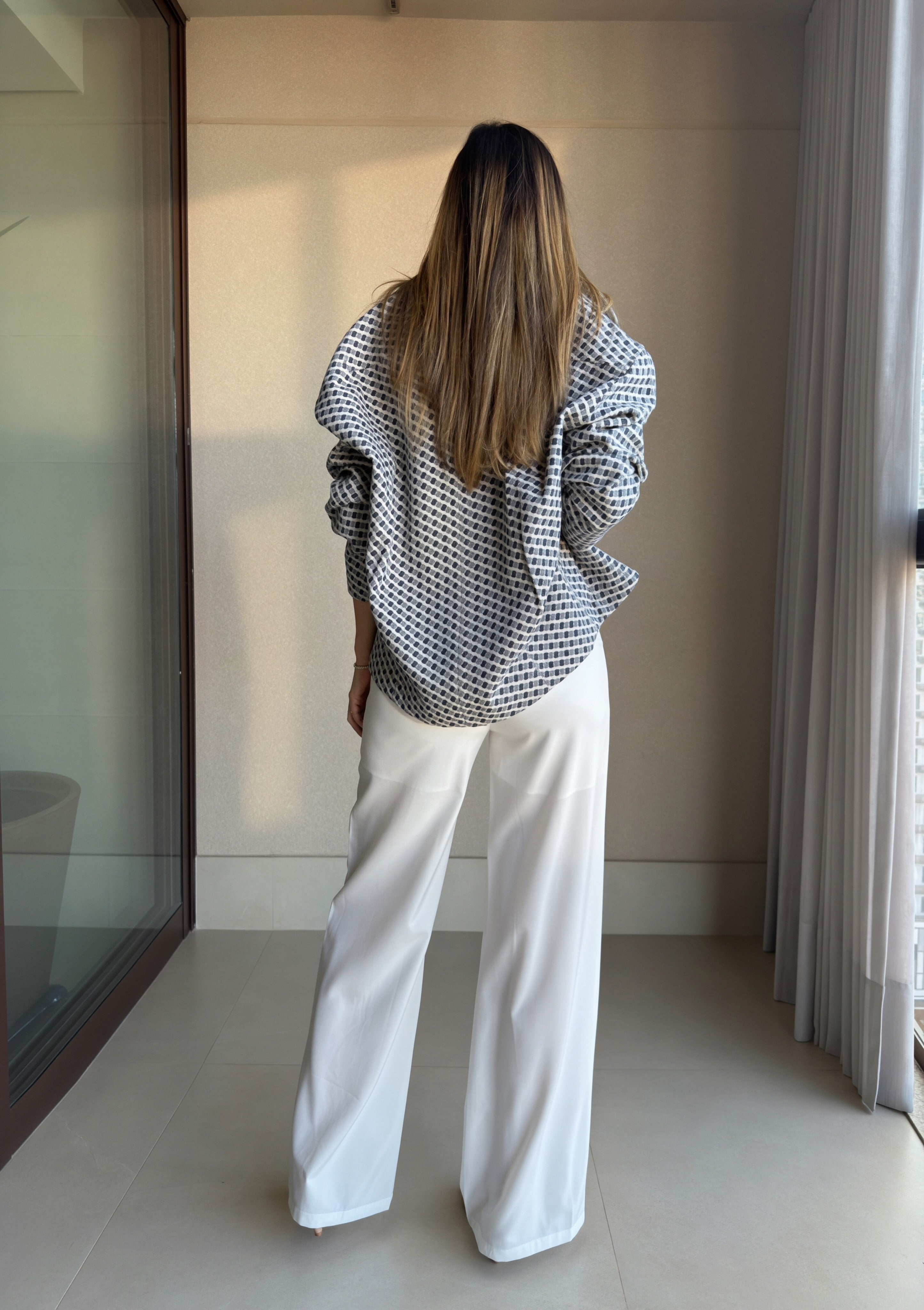 Casaco Botão Jacquard