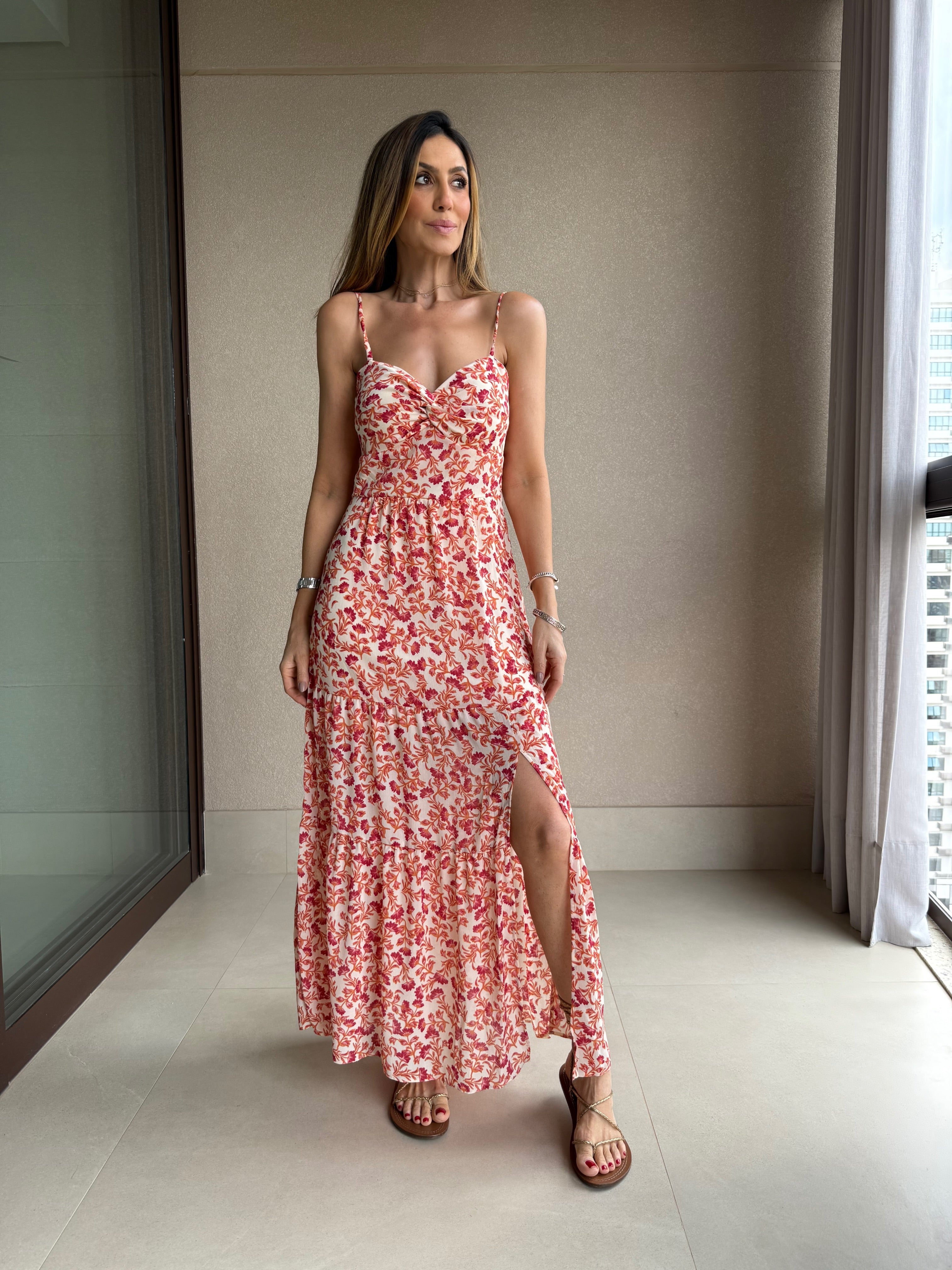 Vestido Floral Midi