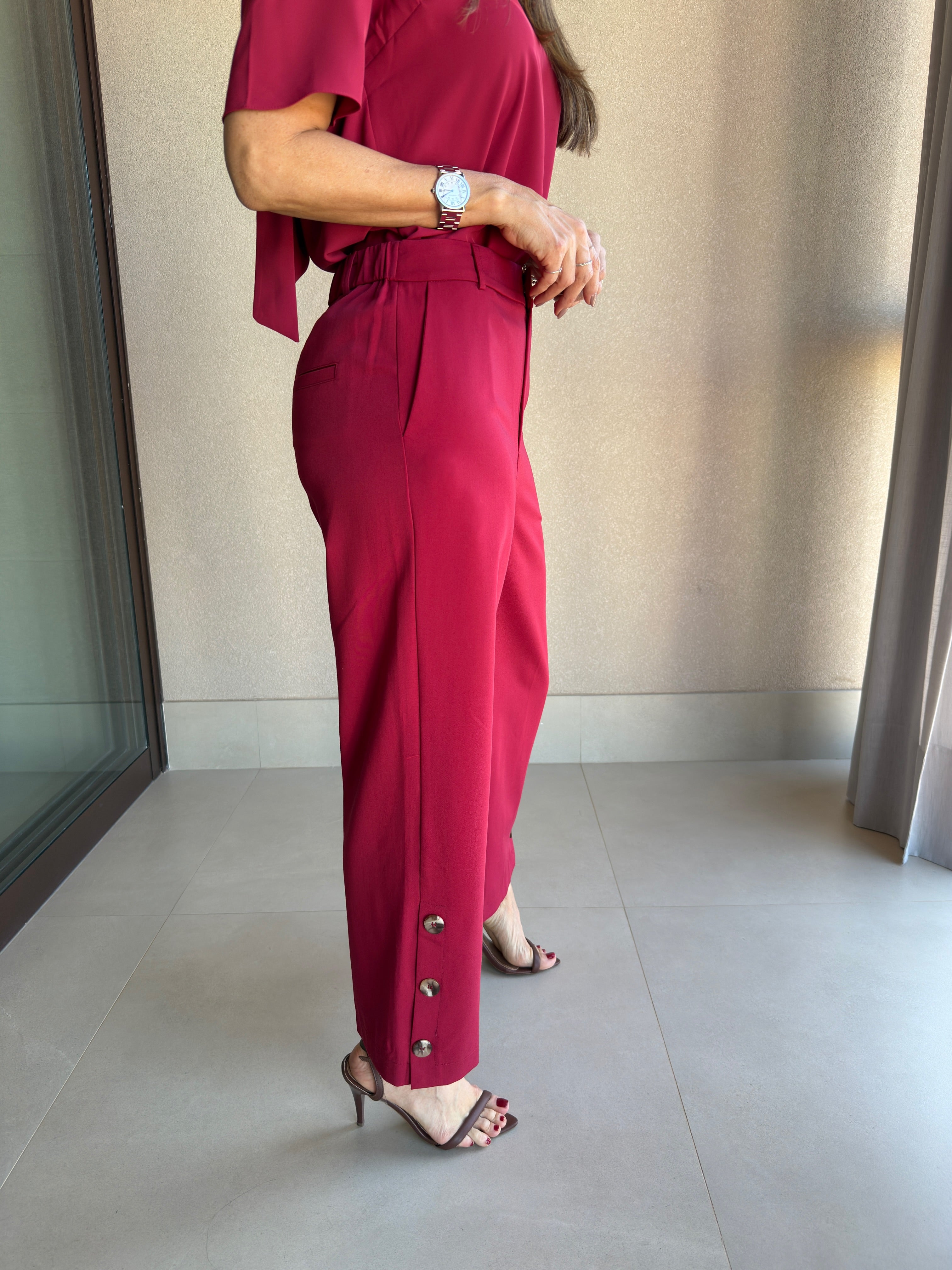 Calça Botões Tartaruga