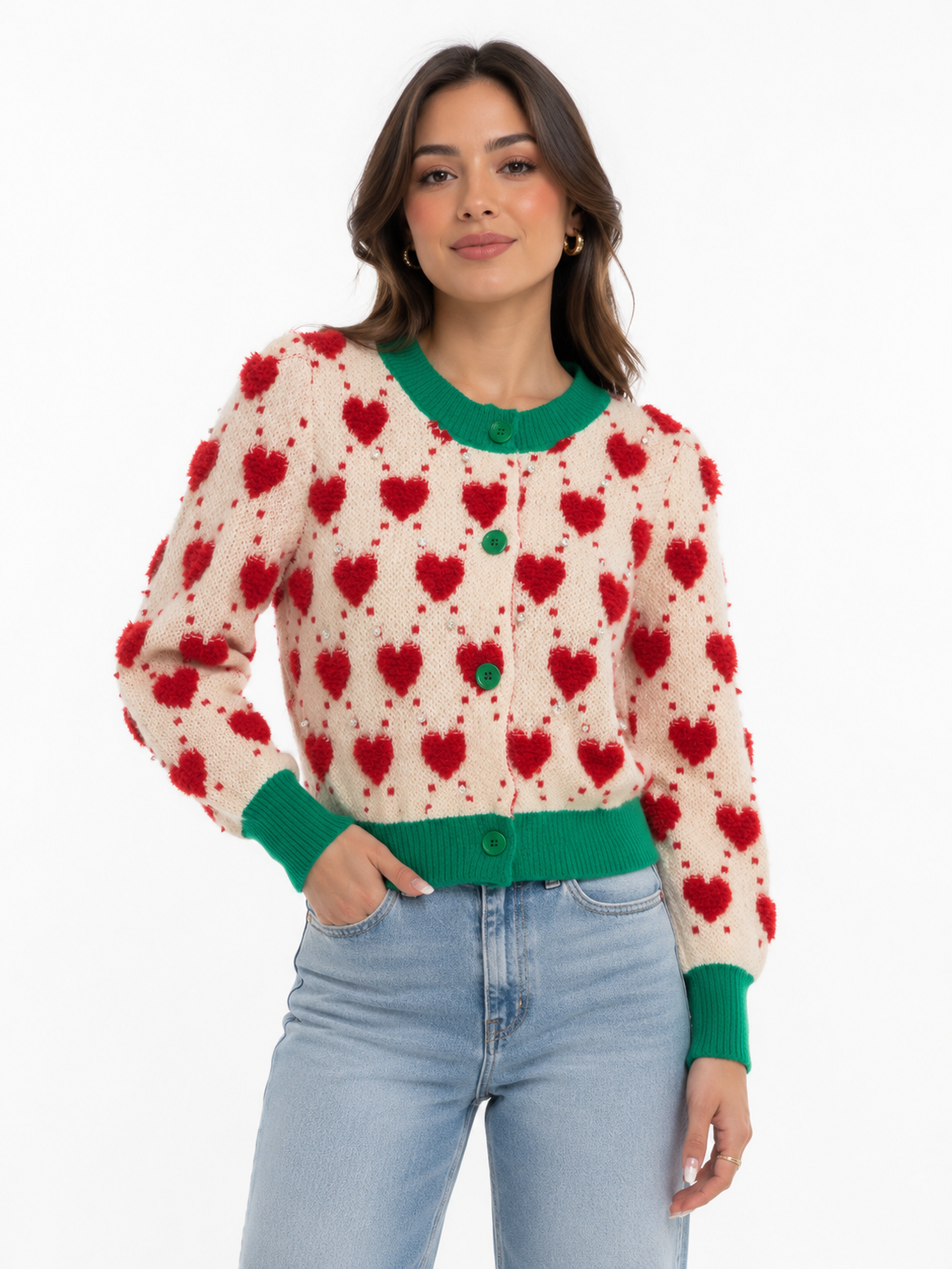 Blusa Tricot Coração
