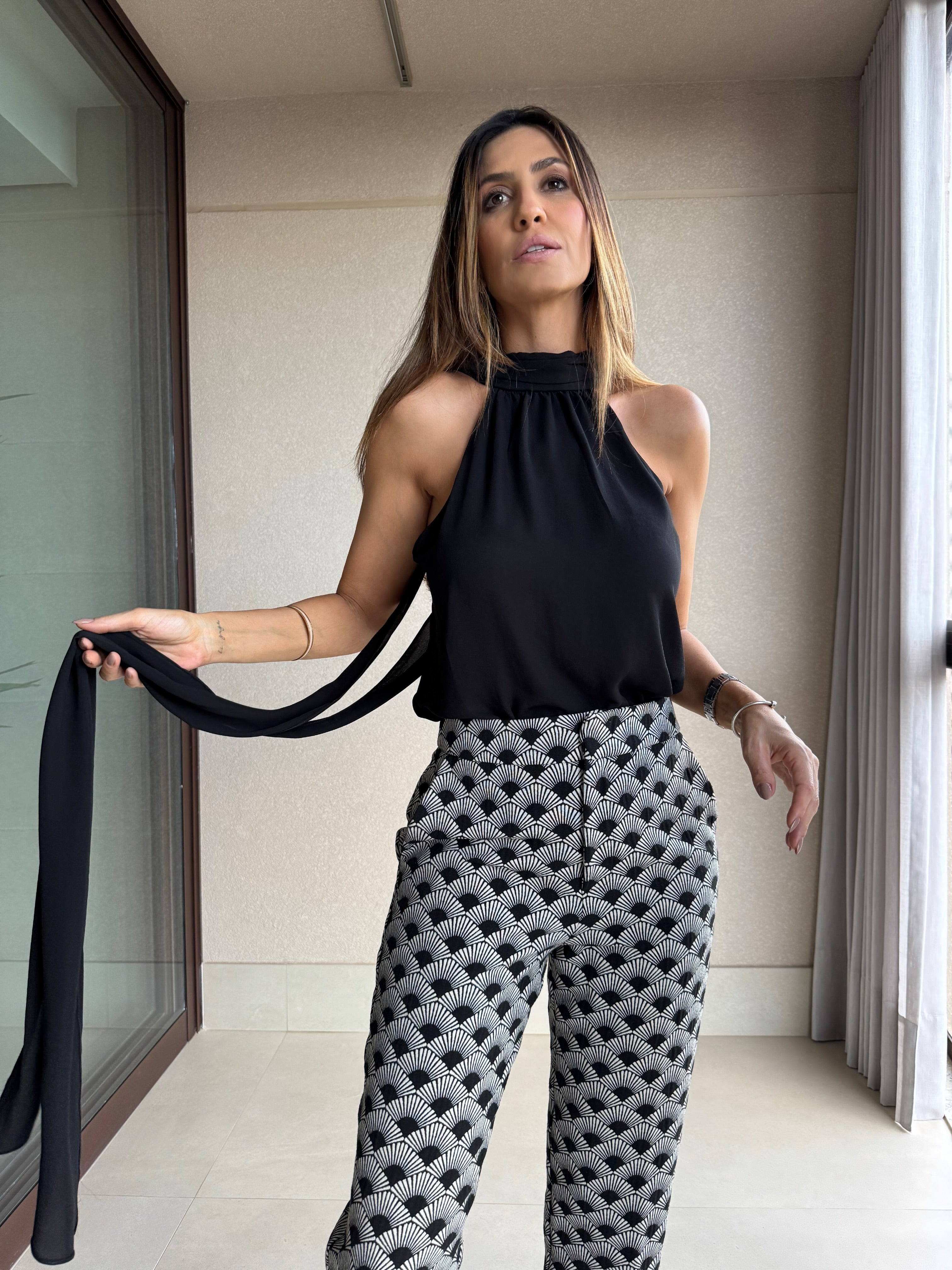 Blusa Gola Alta Faixa