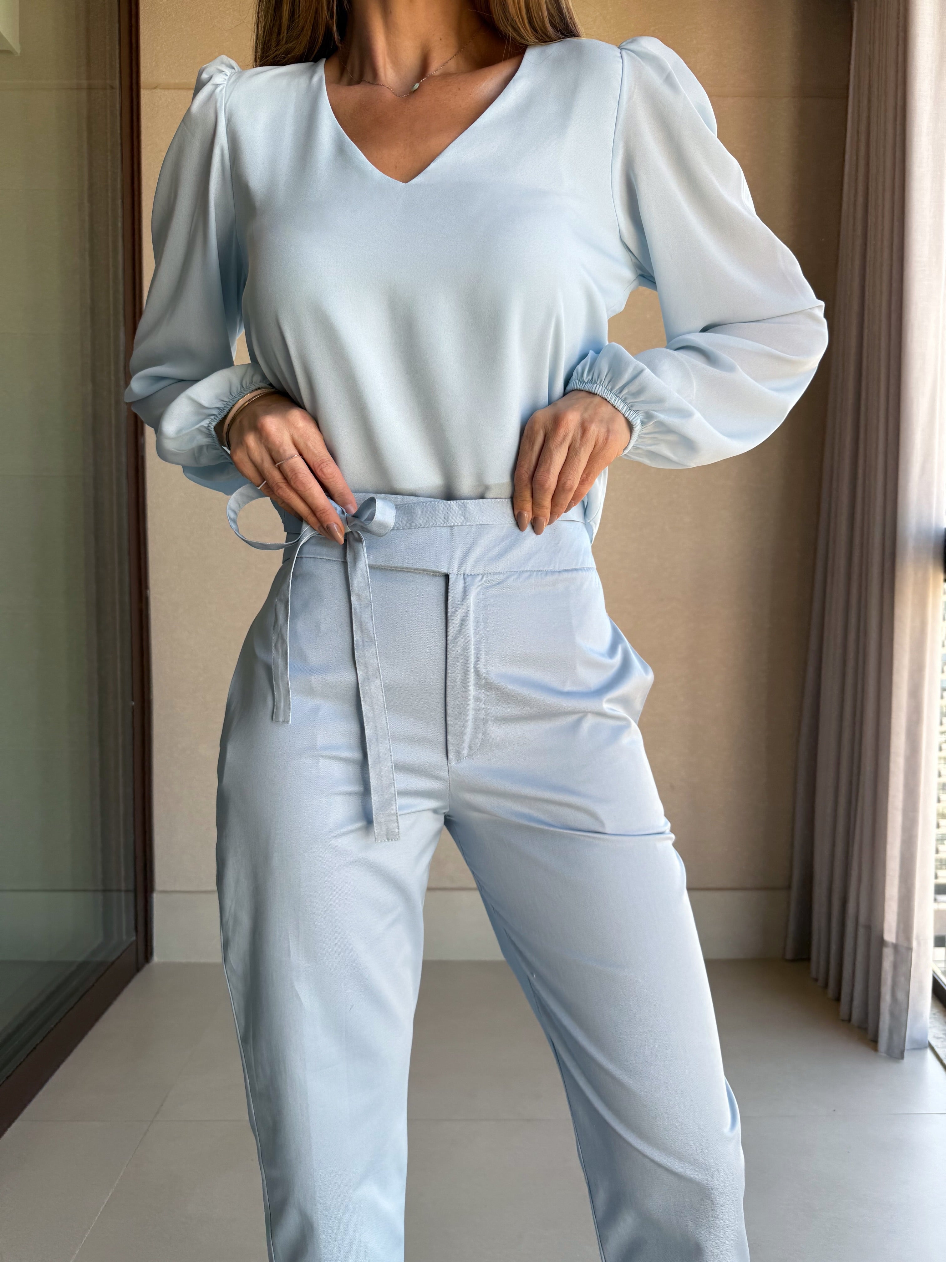 Calça Amarração Sarja