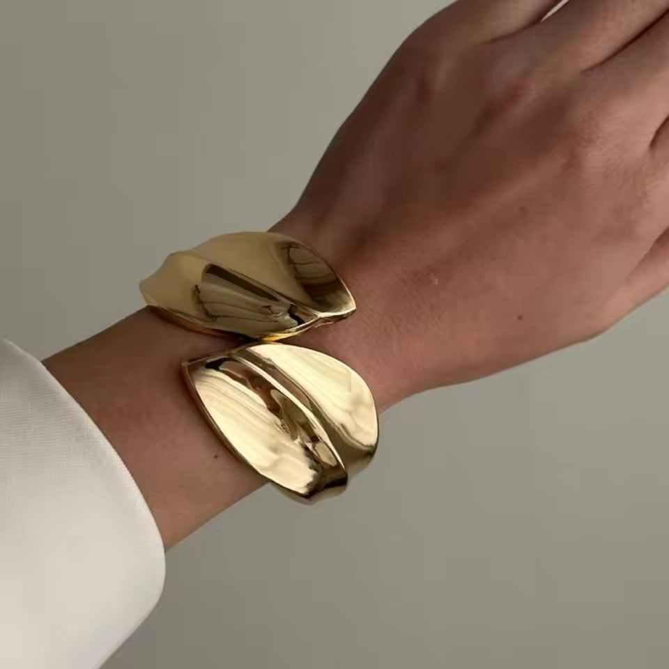 Bracelete Metal Folha