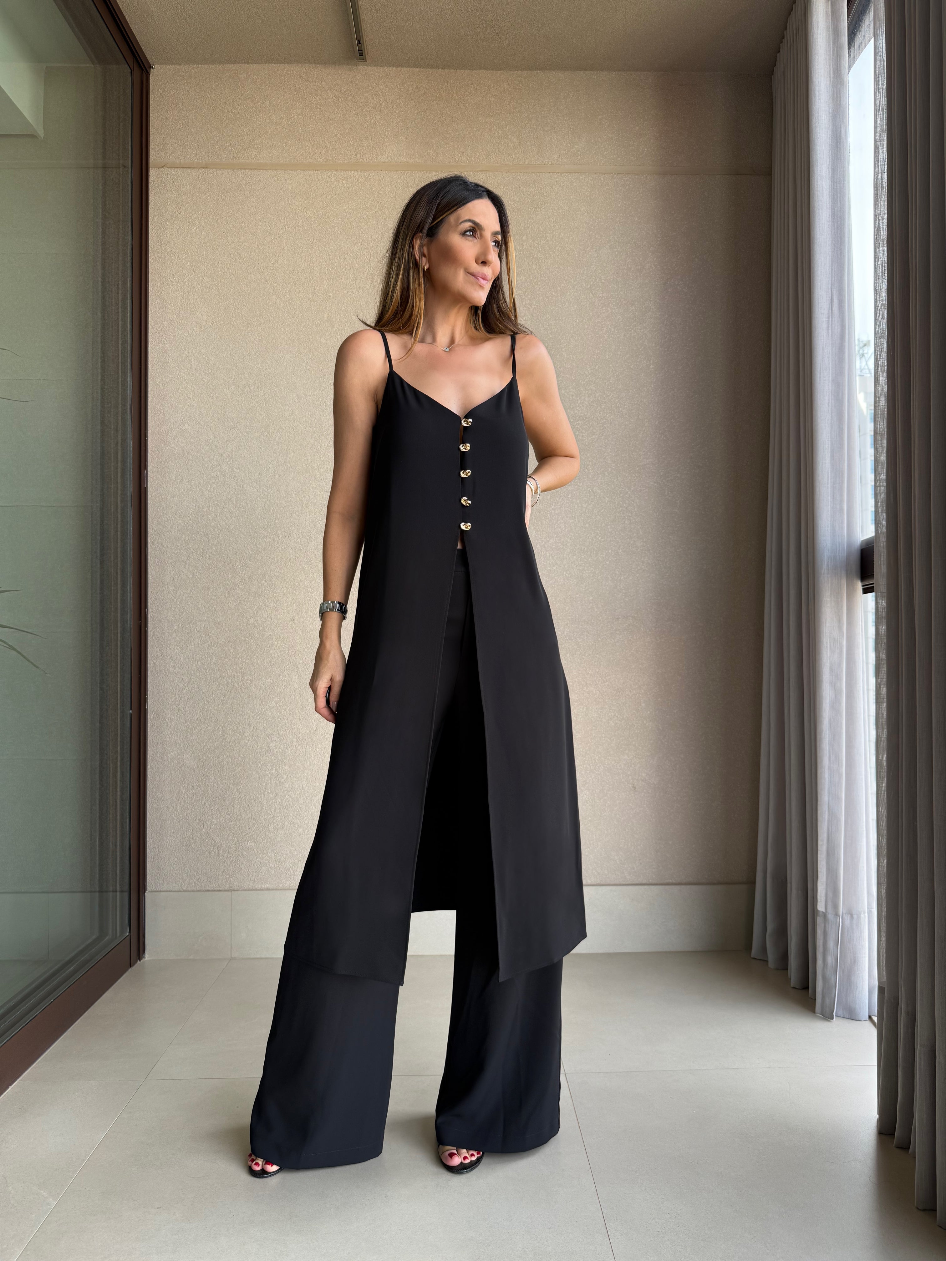 Conjunto Túnica e Calça Alfaiataria