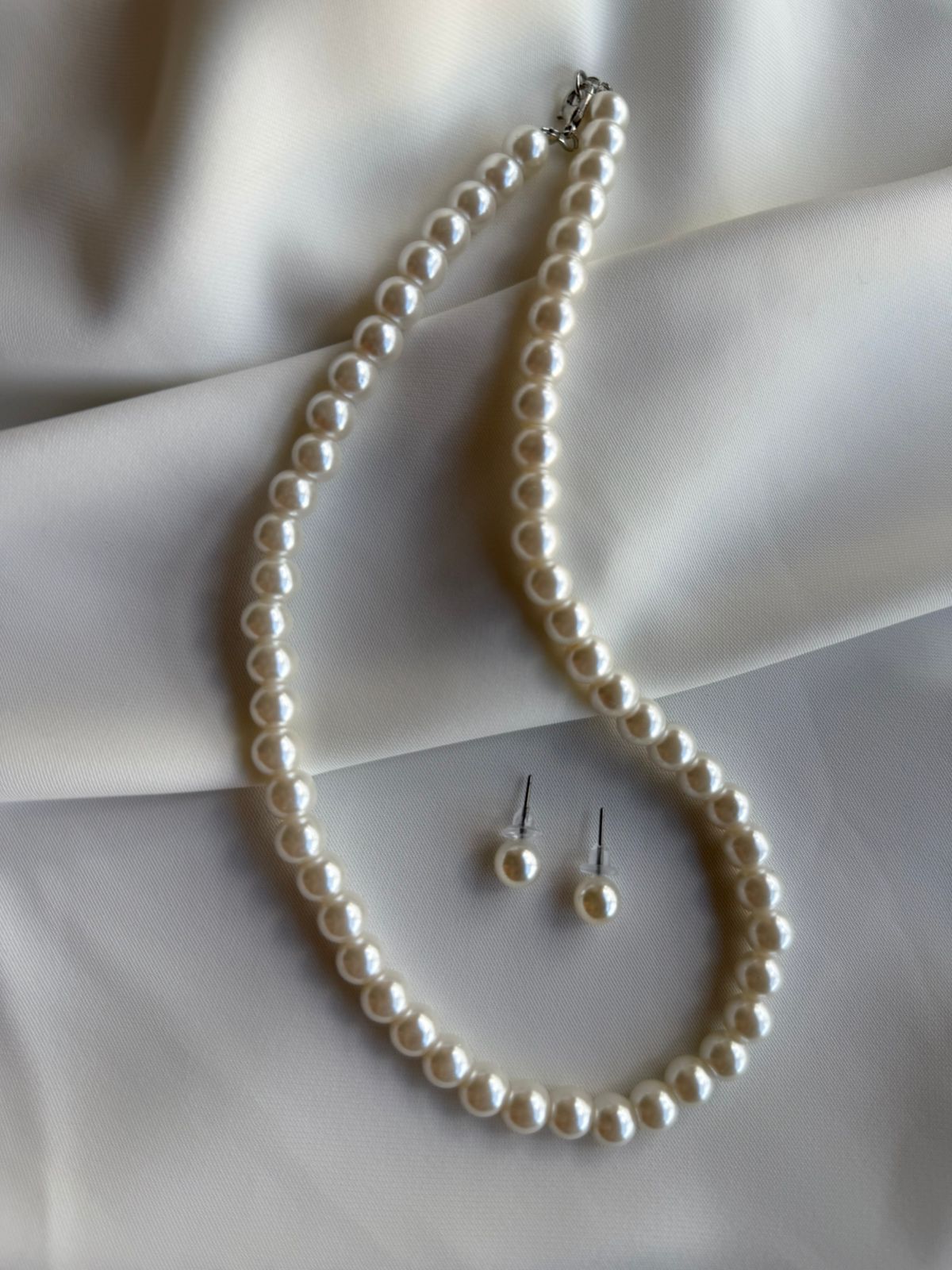 Conjunto Colar e Brinco Pérola