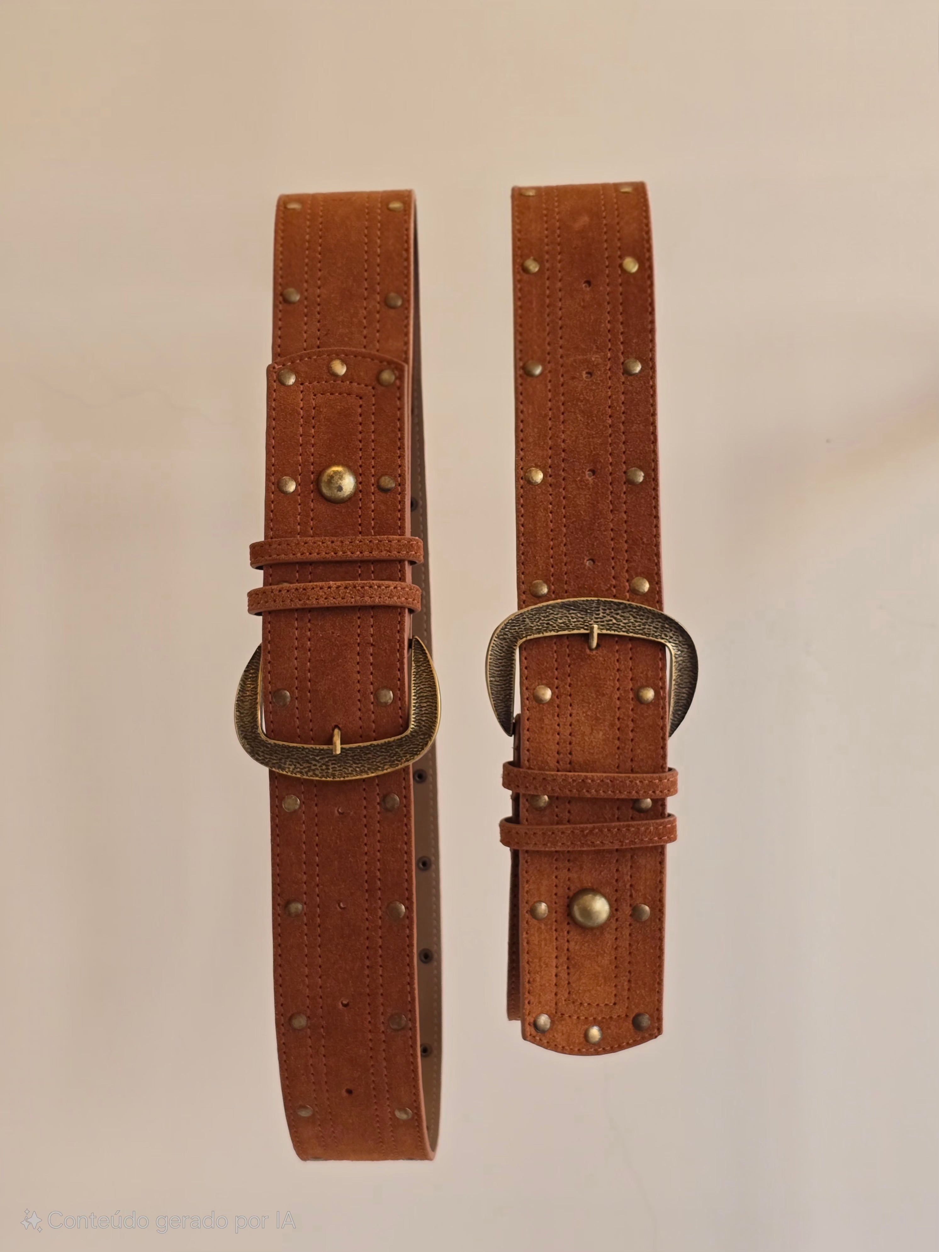 Cinto Couro Camurça