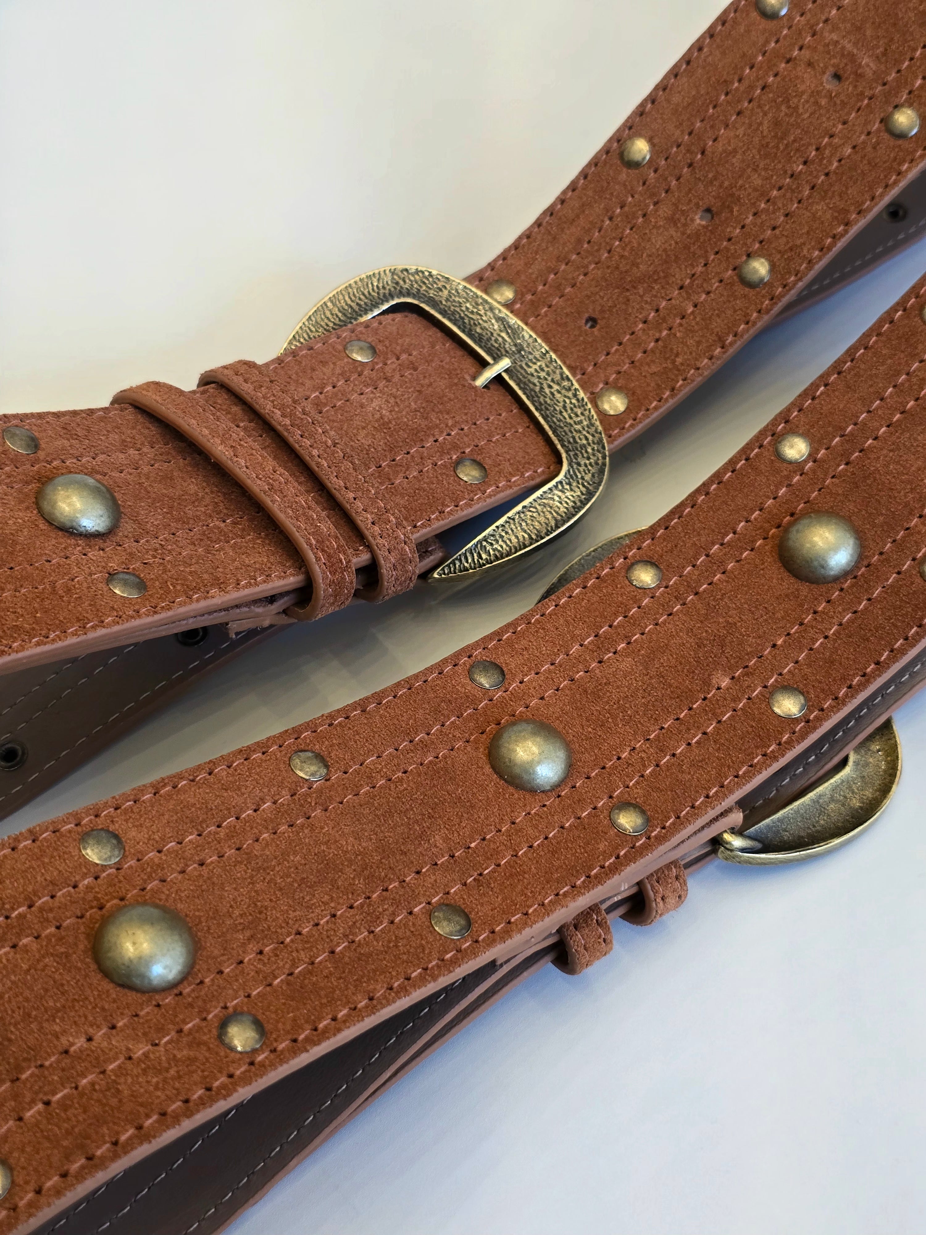 Cinto Couro Camurça