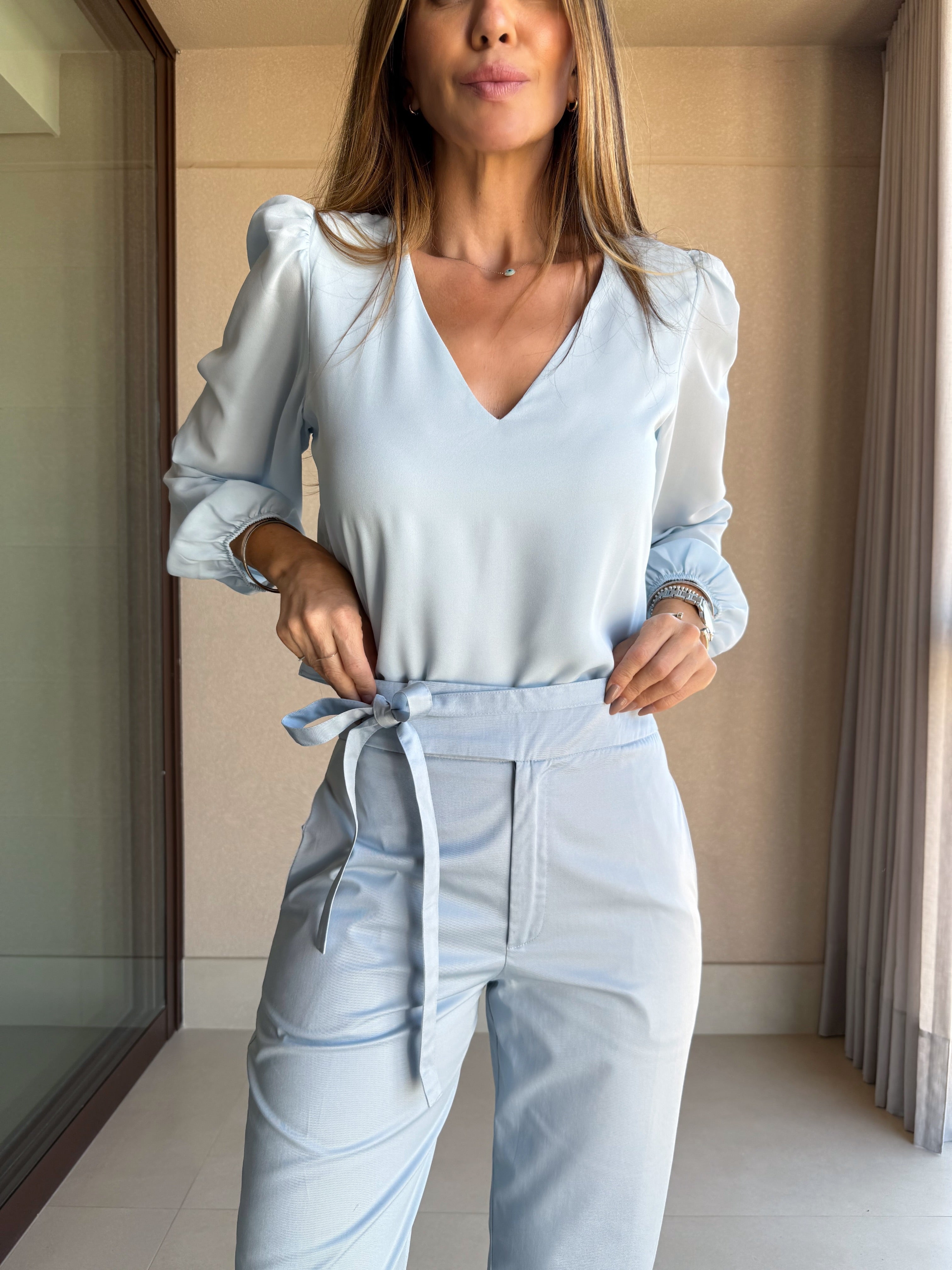 Calça Amarração Sarja