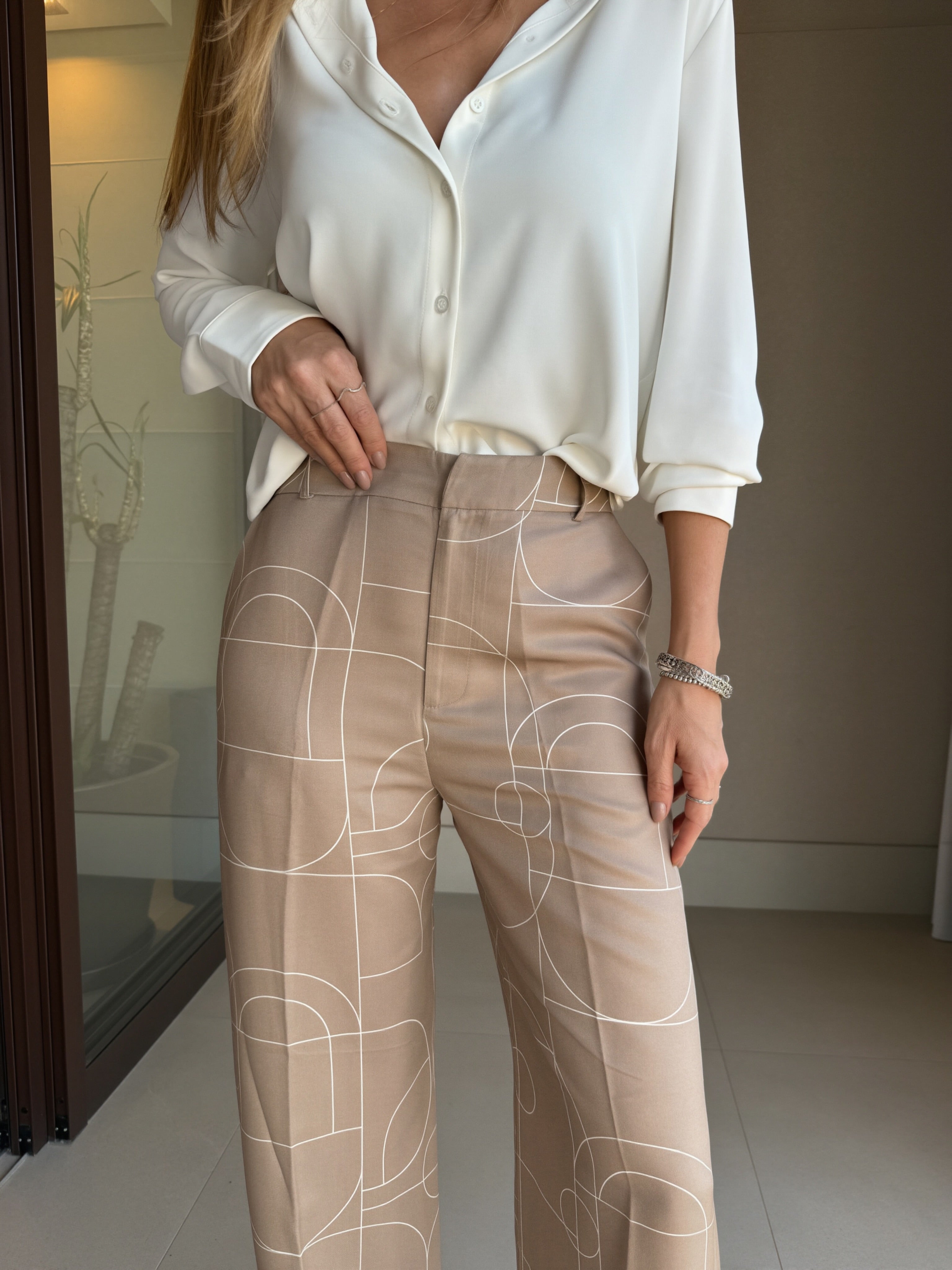 Calça estampada  Minimal
