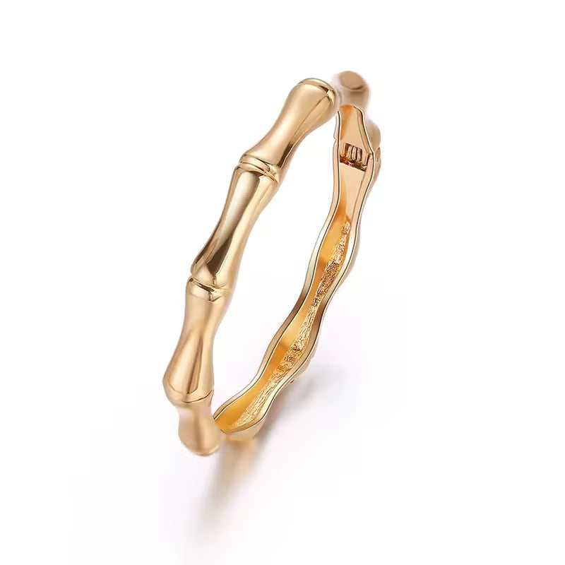 Bracelete Bambu Dourado