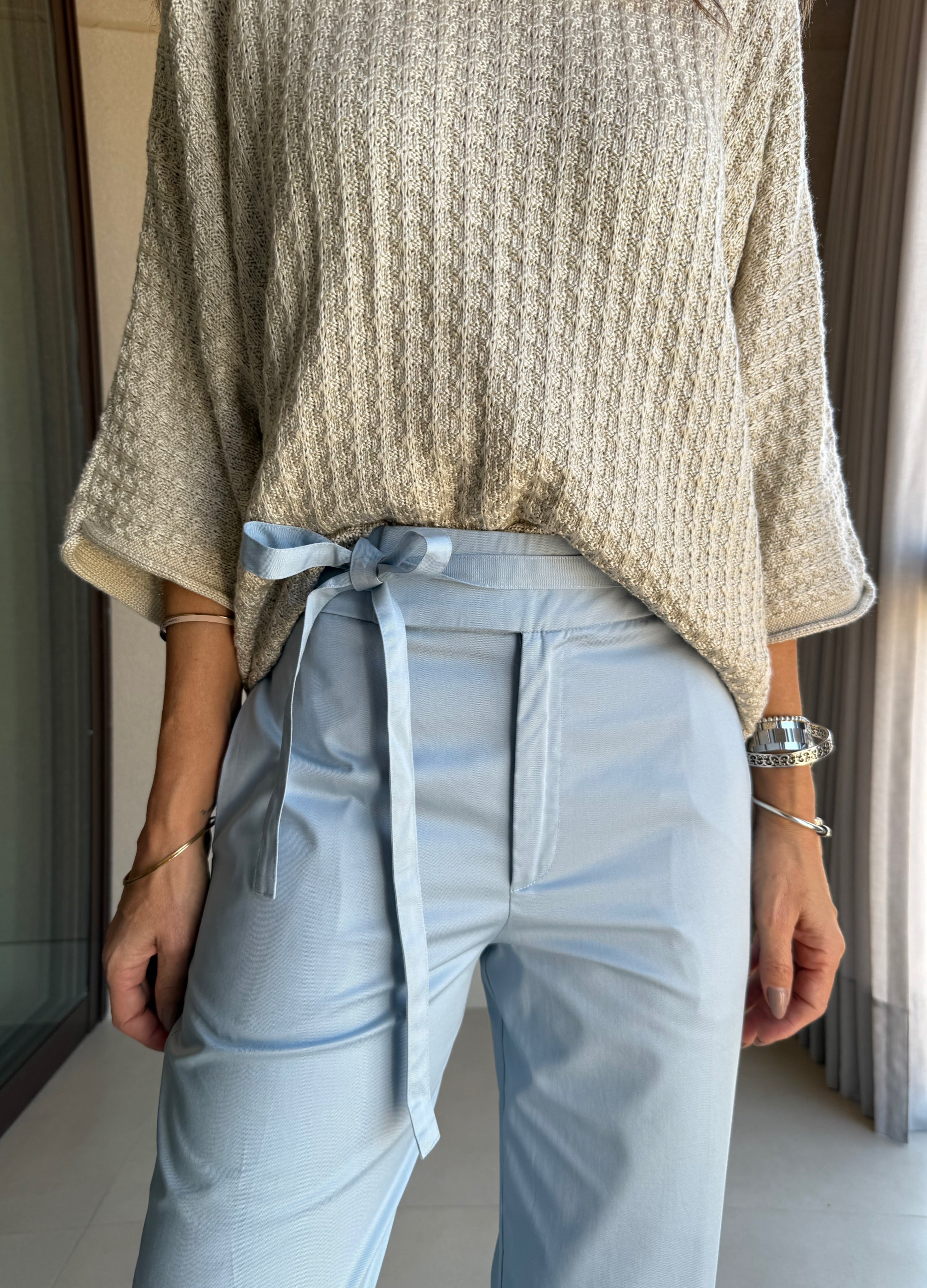Calça Amarração Sarja