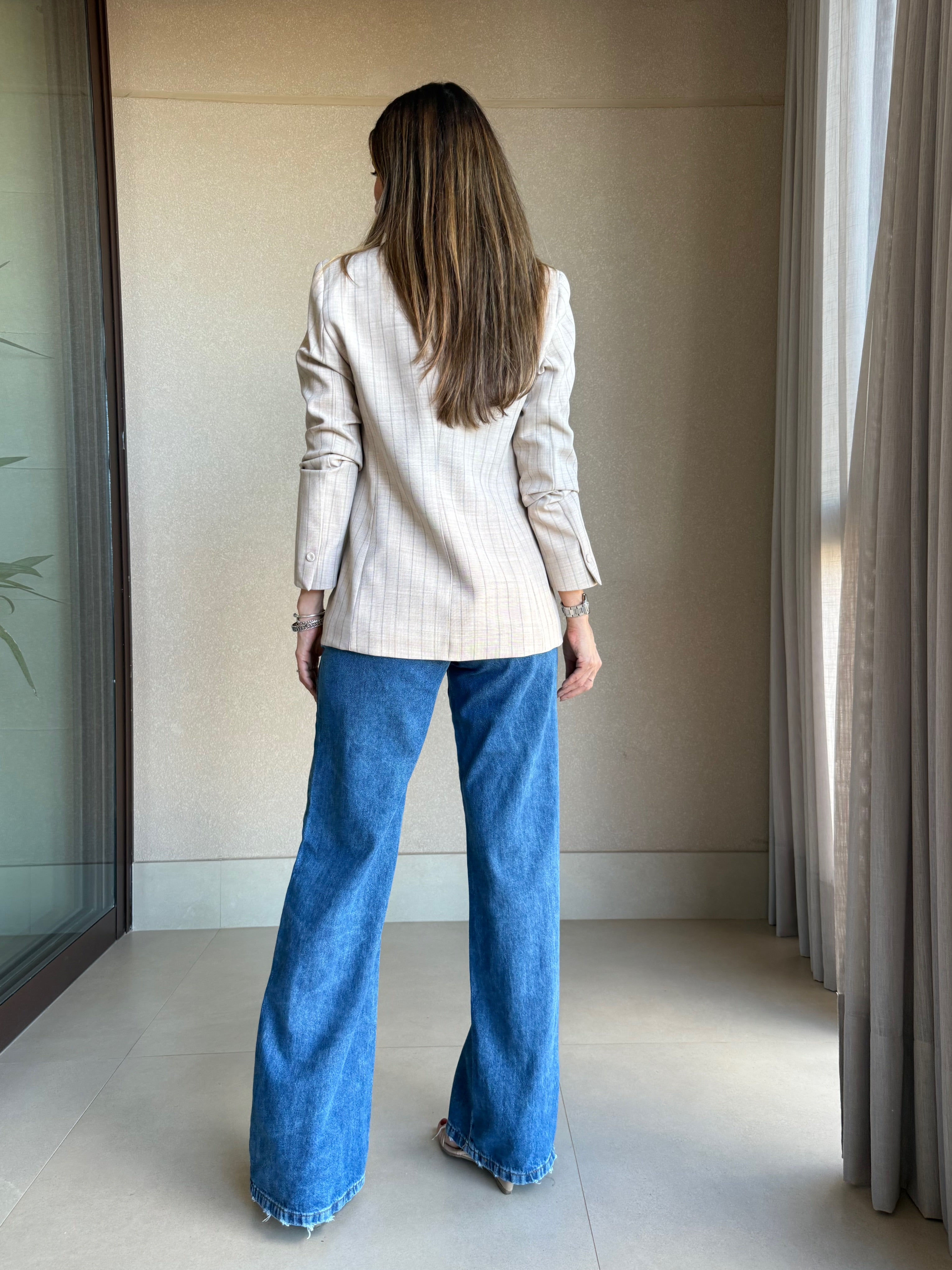 Blazer Risca de Giz Amelie