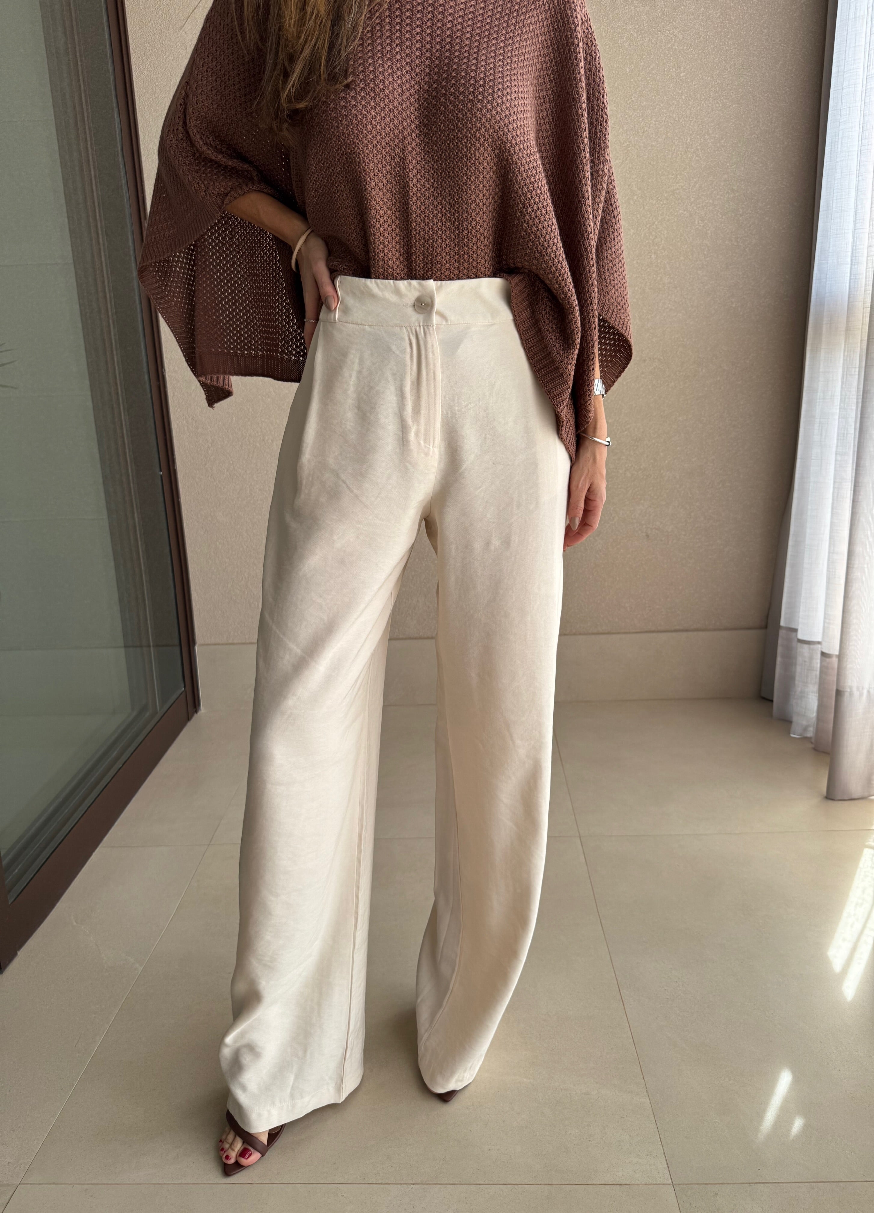 Calça Pregas Adele
