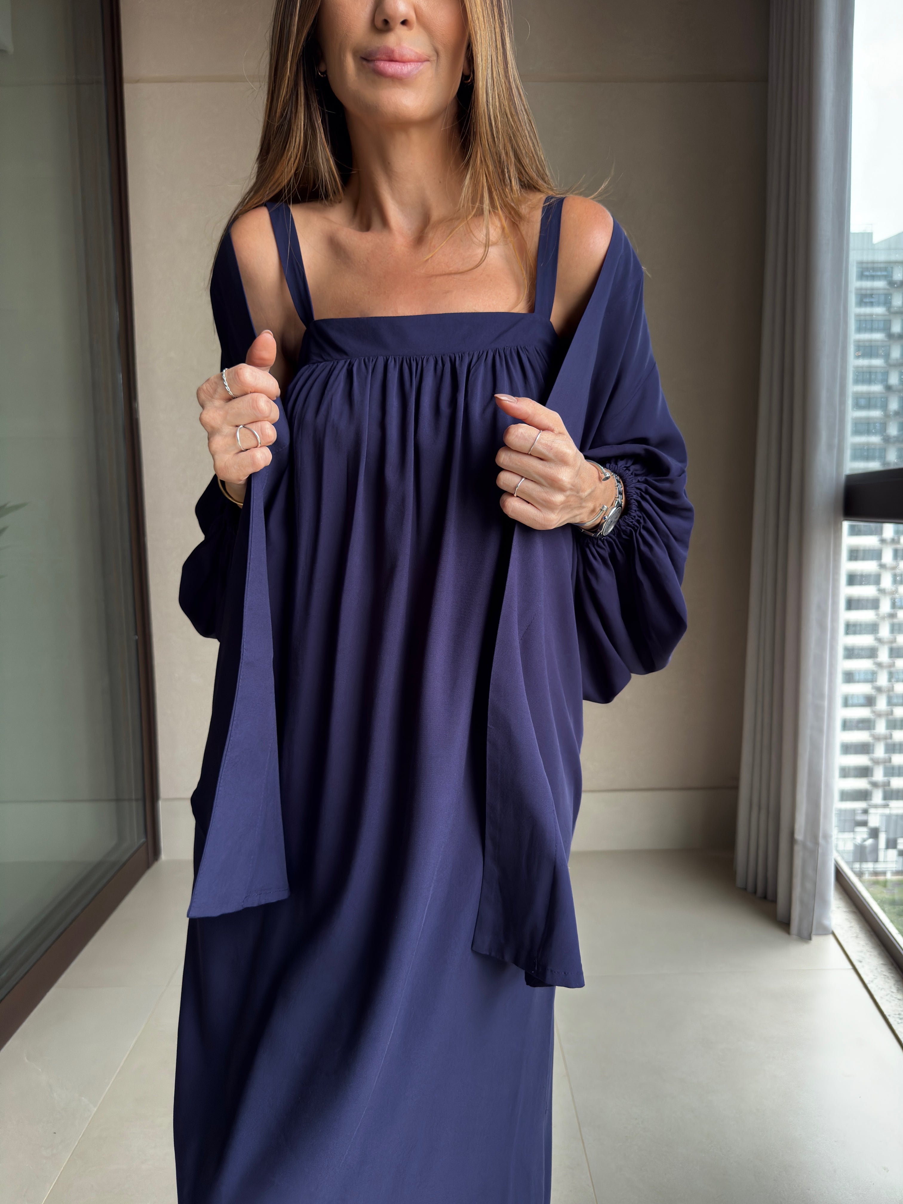 Conjunto Andrea Vestido/Kimono