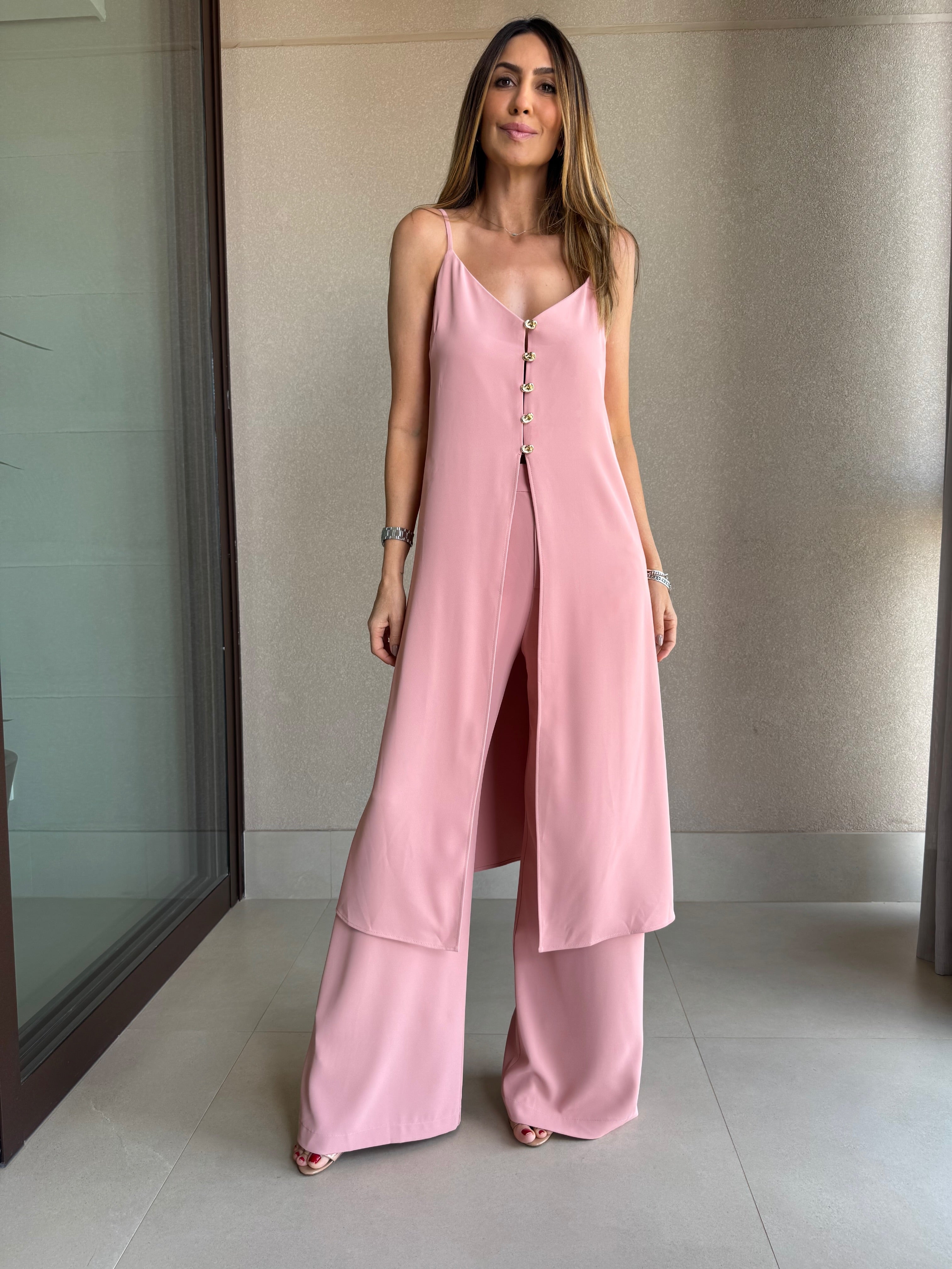 Conjunto Túnica e Calça Alfaiataria