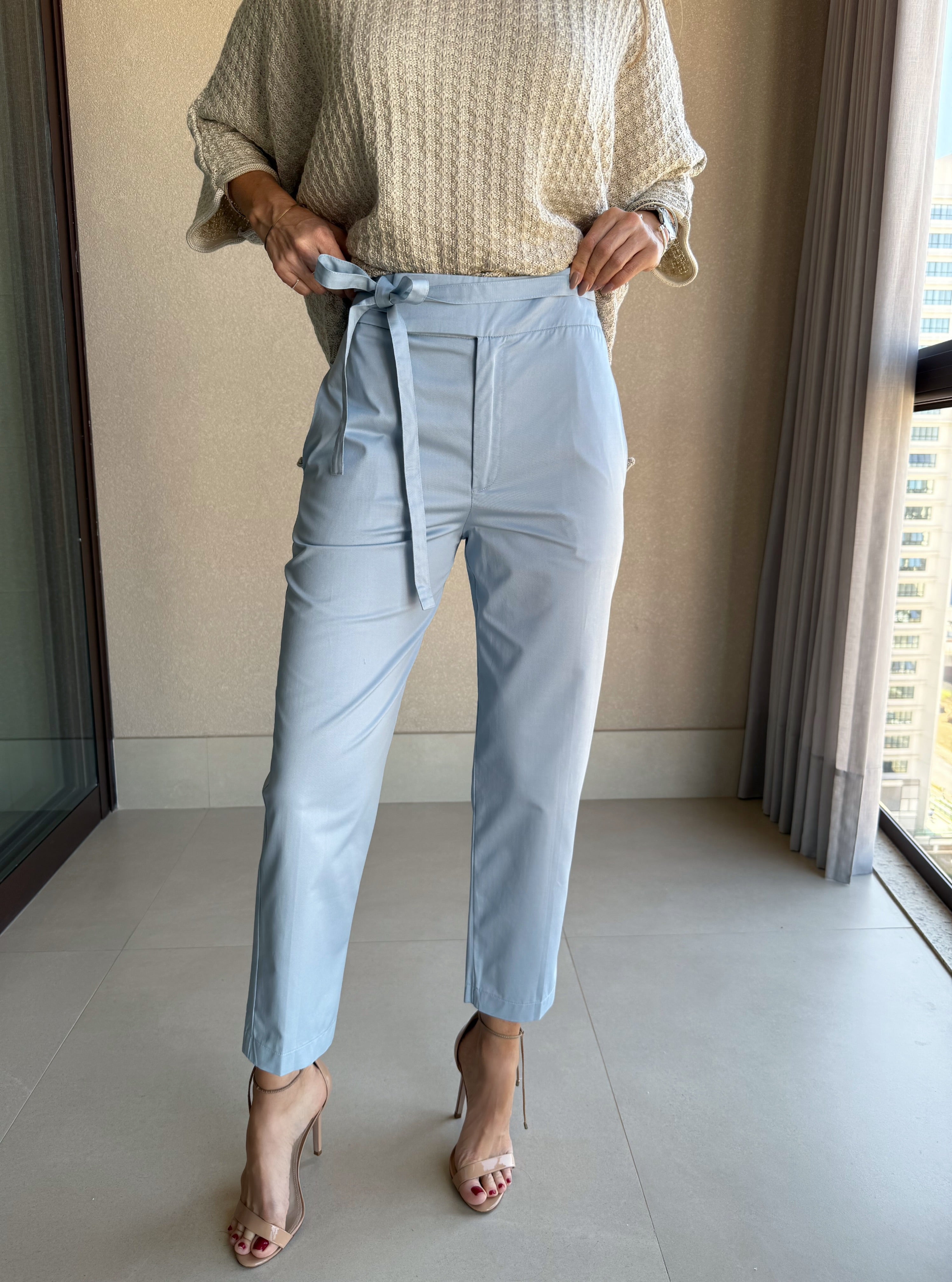 Calça Amarração Sarja