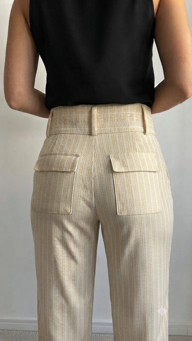 Calça Cintura Alta Estampada