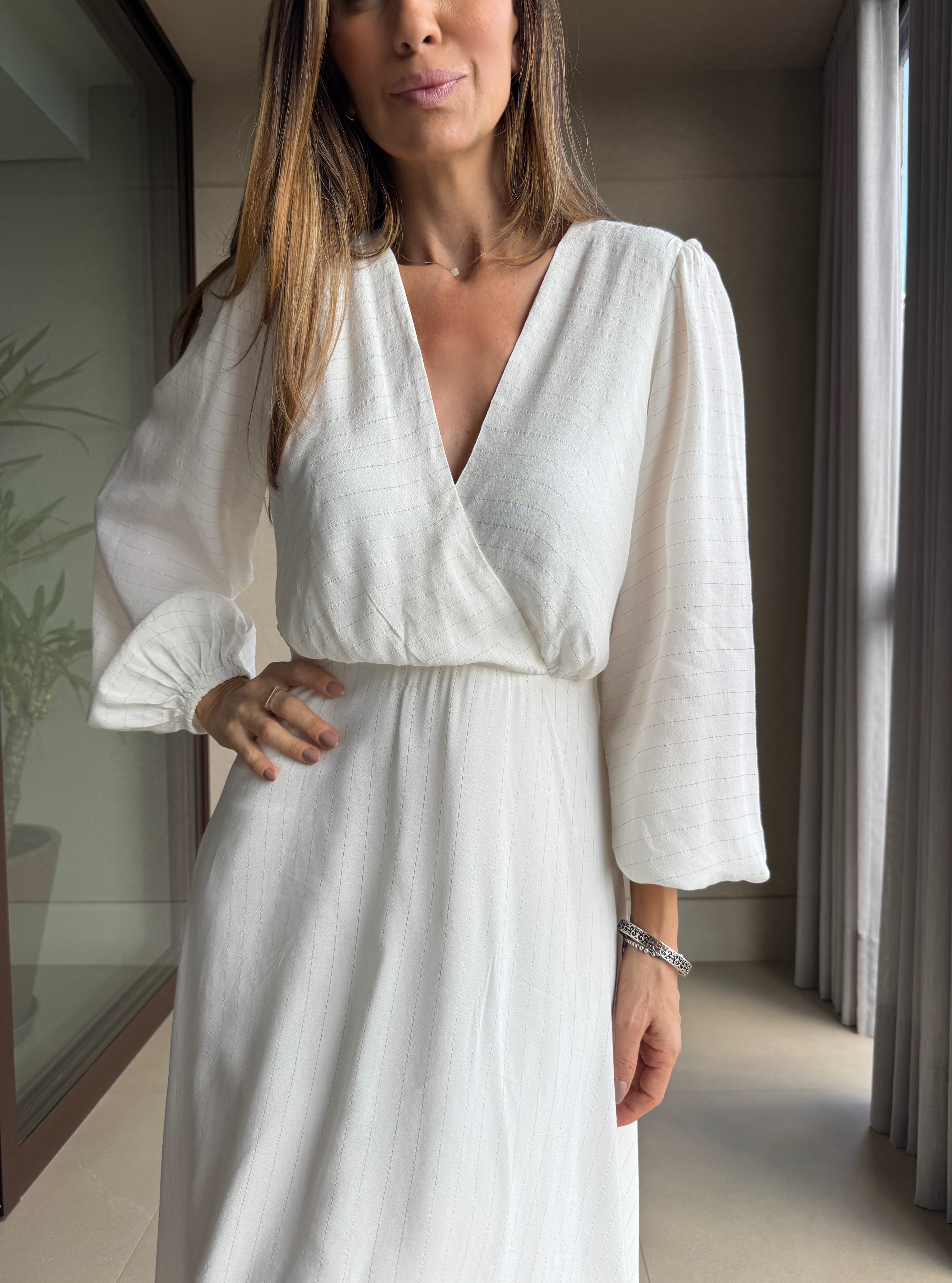 Vestido Midi Lurex