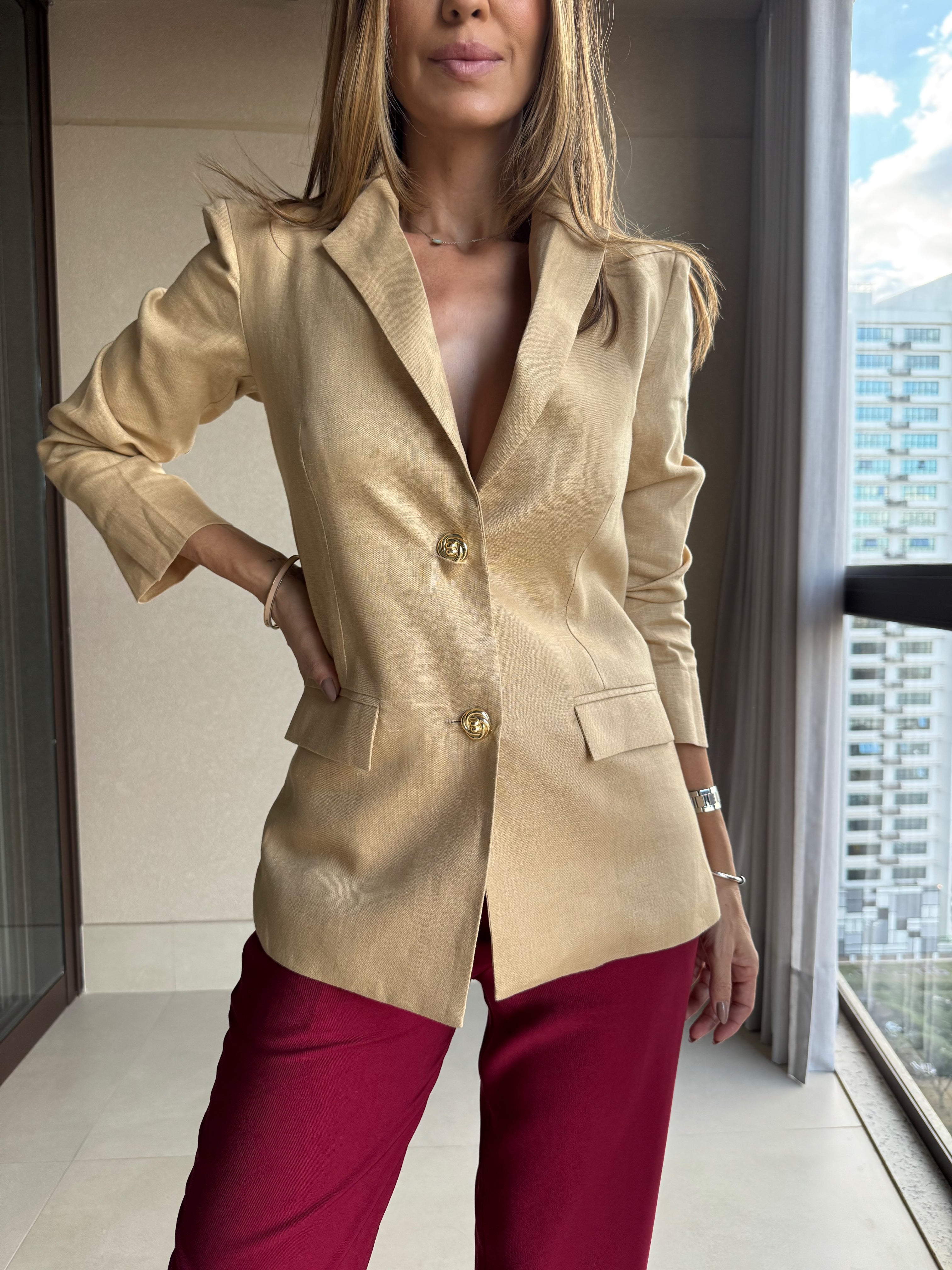 Blazer Cora Linho