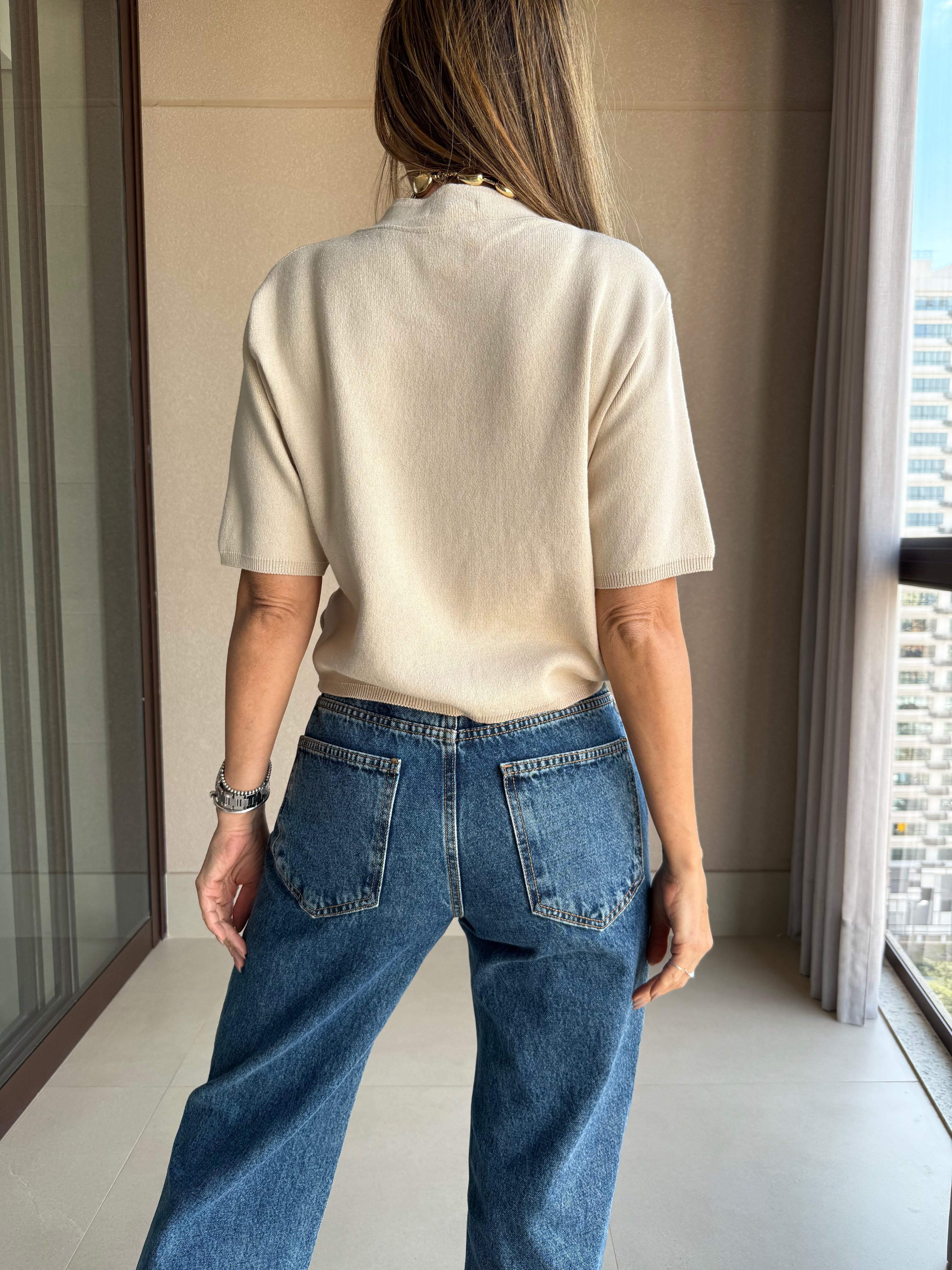Blusa Dani Areia