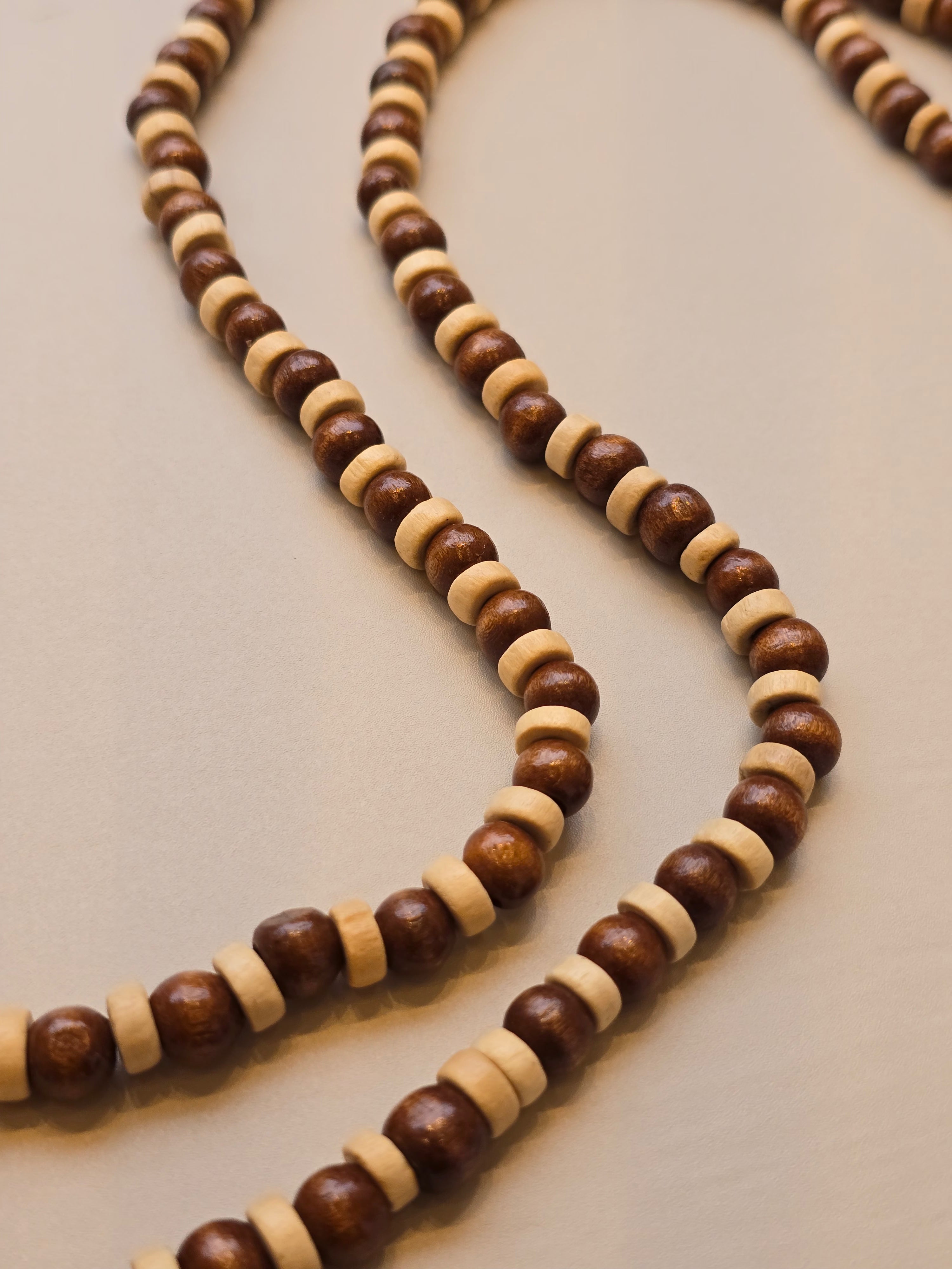Colar Madeira e Tassel