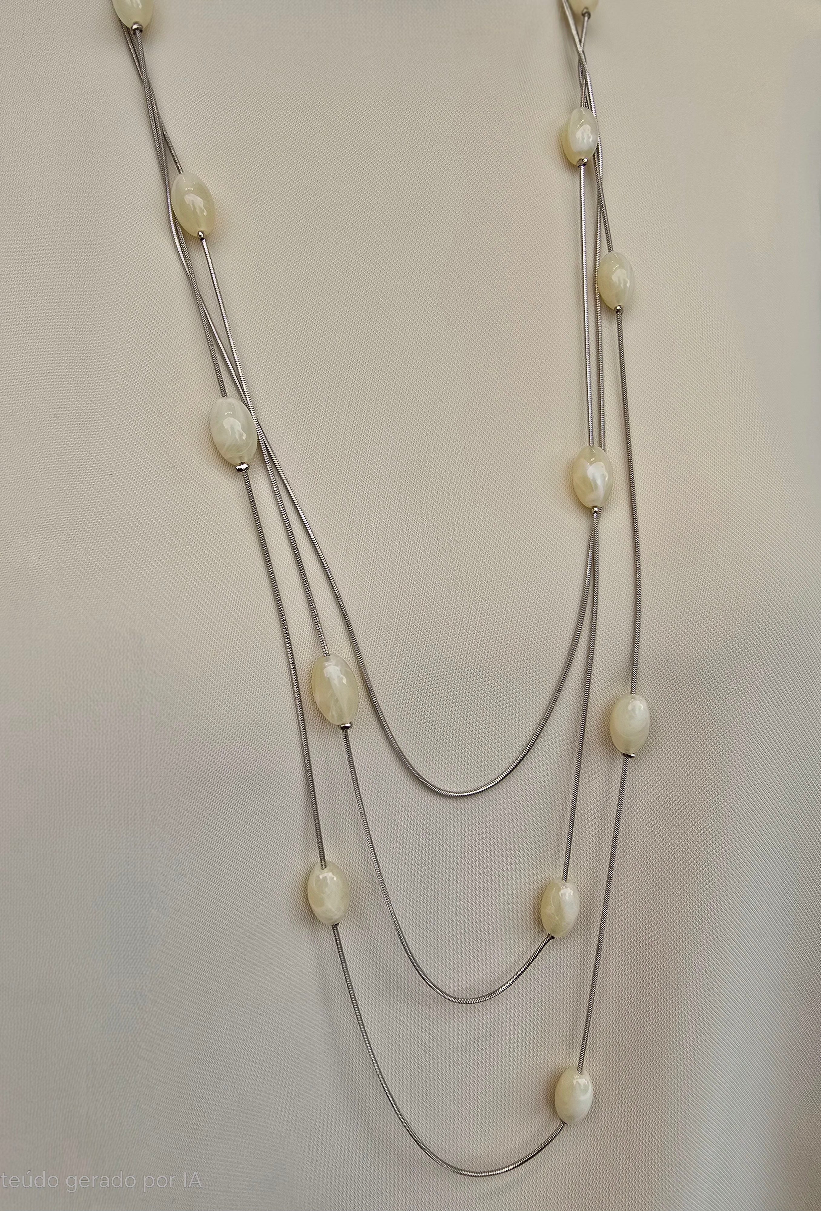 Colar Oval Triplo